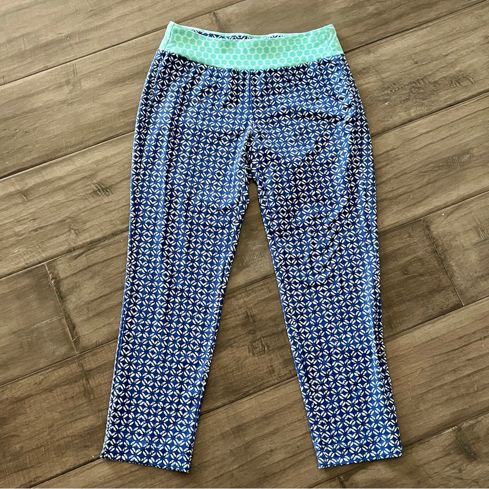 J. Mclaughlin Geometric Patterned Leggings - Size… - image 1